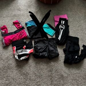 NWOT bundle of 5 PINK leggings tights and NIKE